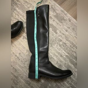 Size 10 Artica Black Leather Knee High Boots